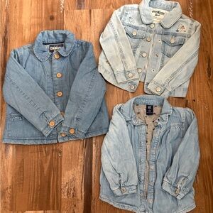 OshKosh B'gosh and Gap Toddler Denim Jackets